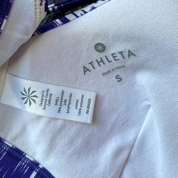 Athleta electric blue strappy swim top - Picture 4 of 5